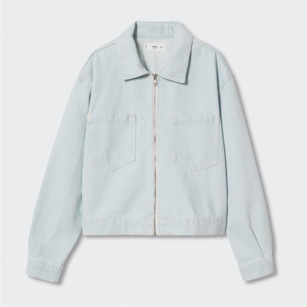 NWT Mango Zip Jean Jacket - Picture 3 of 10